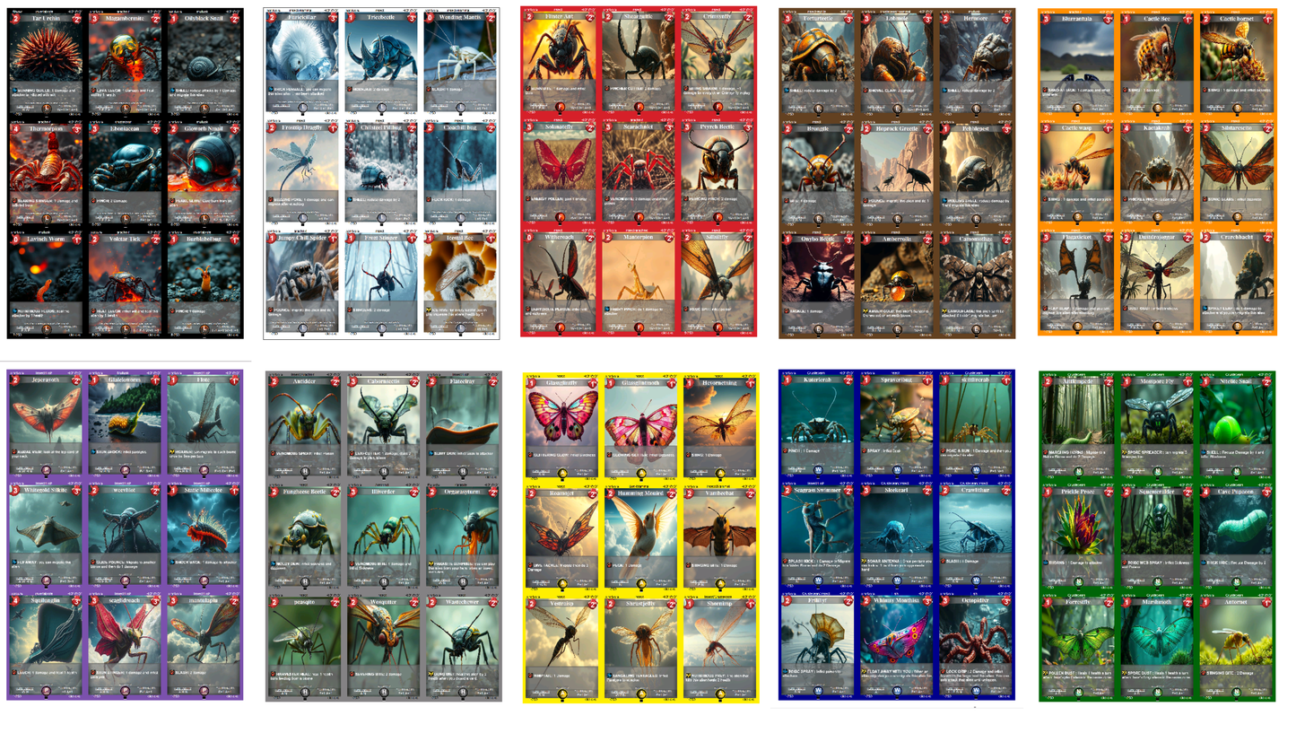 MINICOSM print & play set. 500 cards