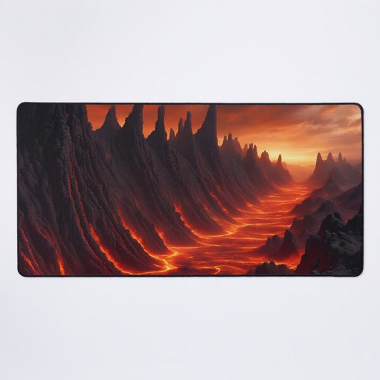 Serpent Spine Volcanic Ridge Playmat