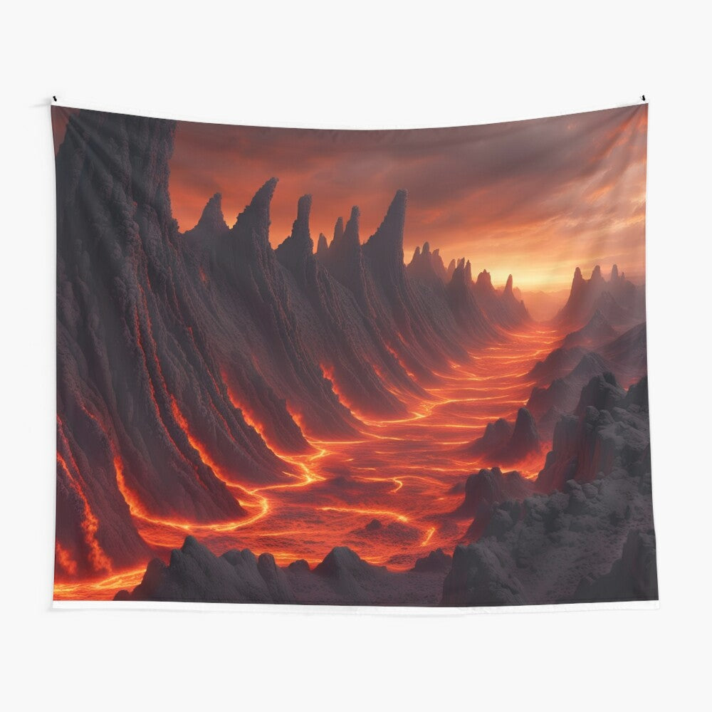 Serpent Spine Volcanic Ridge Tapestry