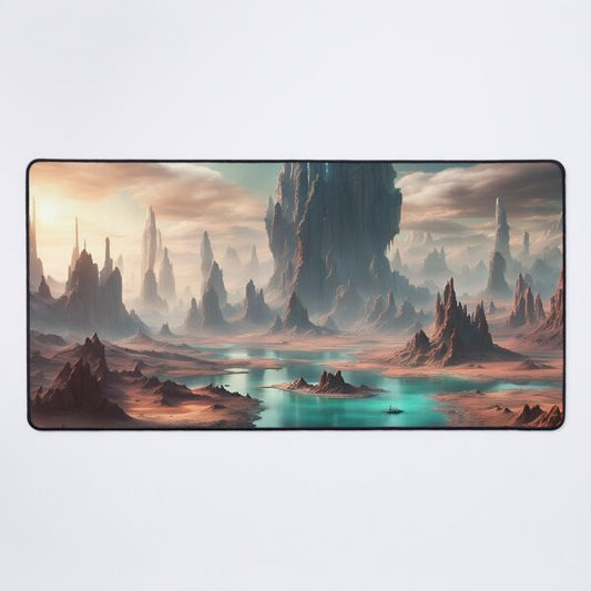 Alien Desert Lake Playmat