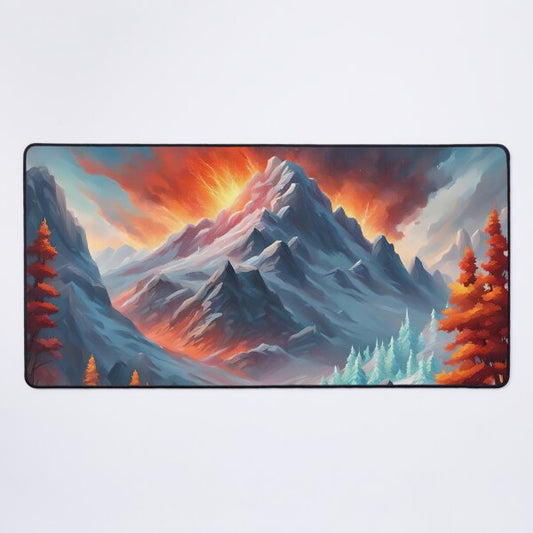 Erupting Frozen Volcano Playmat