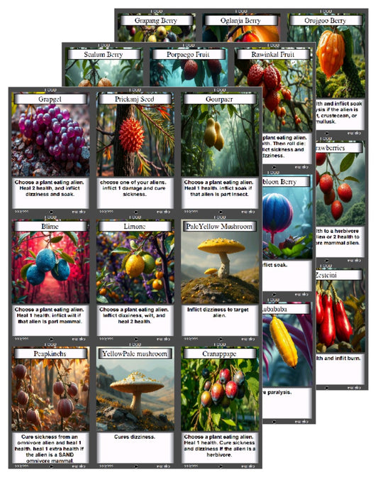 P&P FRUIT EVENT CARDS
