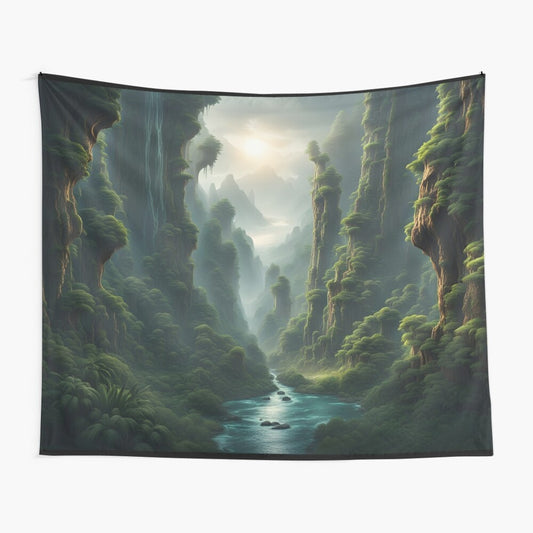 Guou Jungle River Tapestry