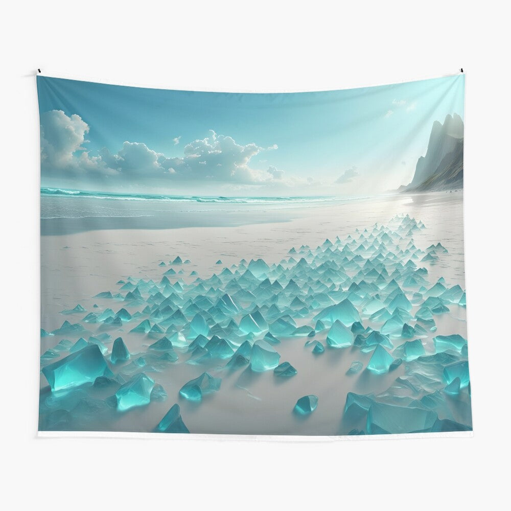 Sea Gems Beach Tapestry