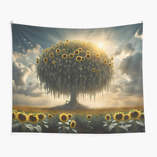 Sunflower Tree Tapestry