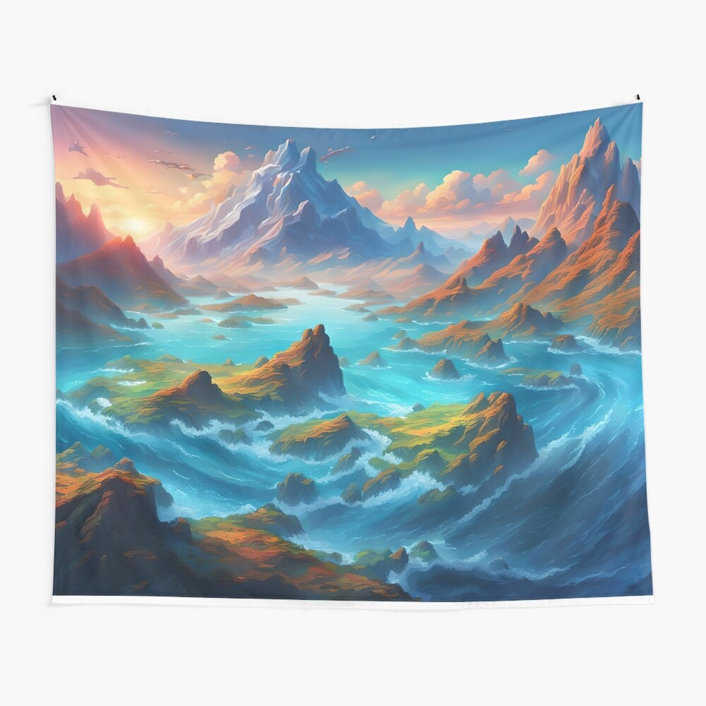 Wavepool Mountain Tapestry