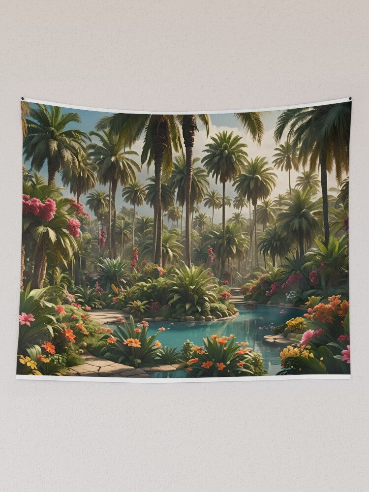 Oaqapalm Jungle Tapestry