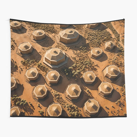 Octhive Desert Mounds Tapestry